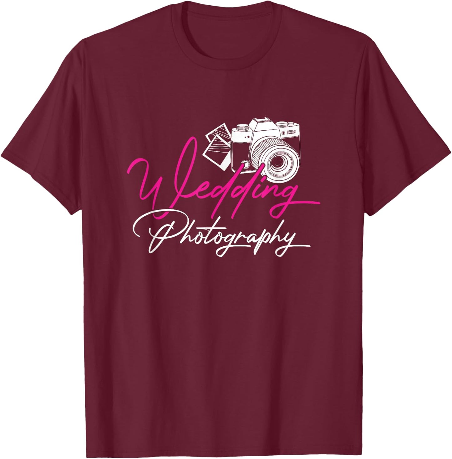Wedding Photographer Wedding Photographer Photography Gift T-Shirt - T-Shirt | Maroon