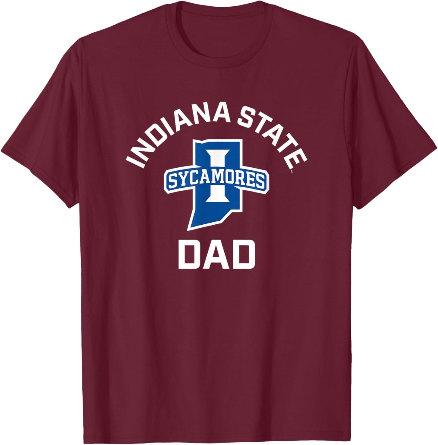 Indiana State University Sycamores Arched Dad T-Shirt - T-Shirt | Maroon