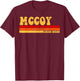 MCCOY Name Personalized Idea Men Retro Vintage MCCOY T-Shirt - T-Shirt | Maroon