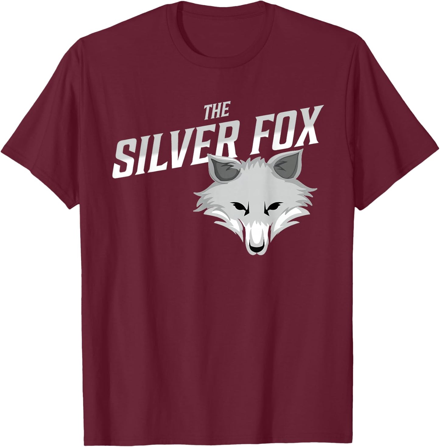 The Silver Fox Holiday T-Shirt - T-Shirt | Maroon