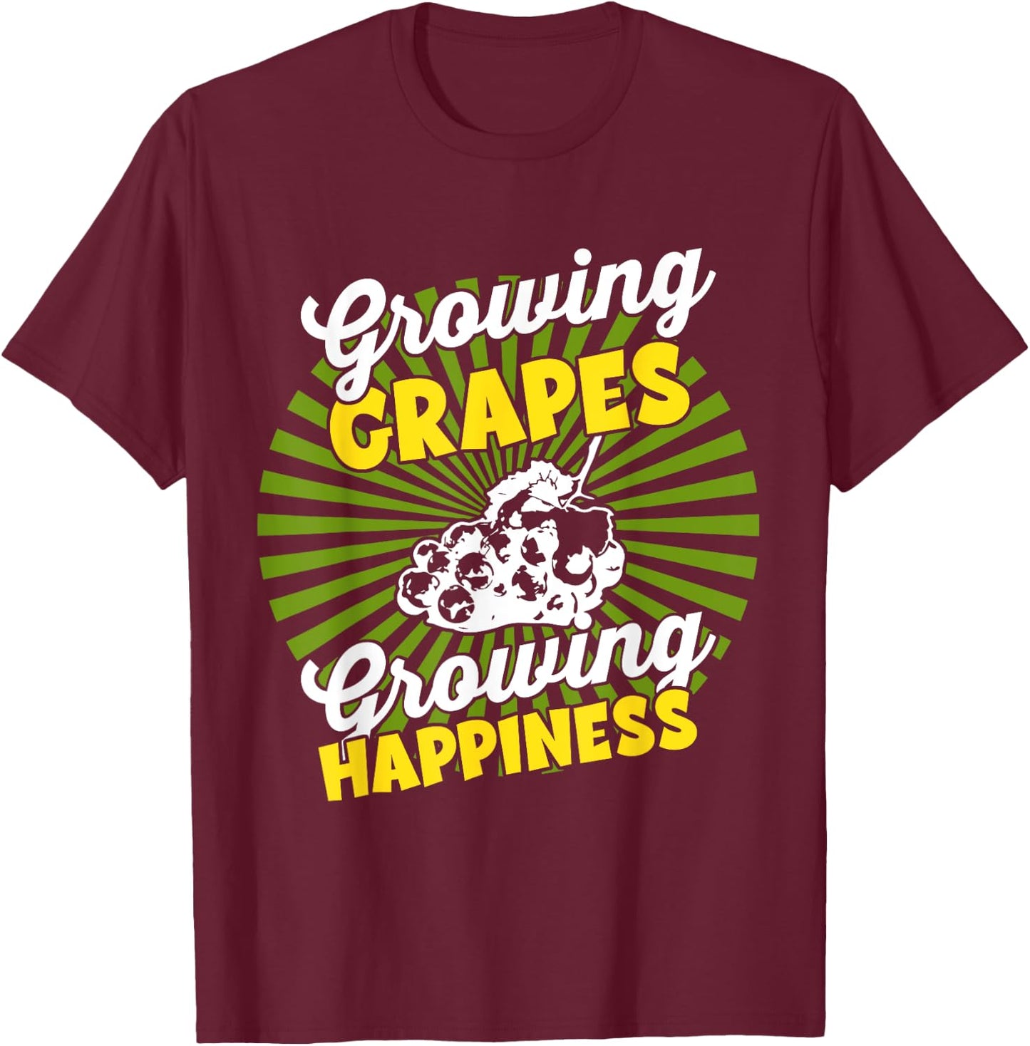 Growing Crop - Agricultural Farmer Harvest Grape T-Shirt - T-Shirt | Maroon