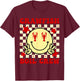 Crawfish Boil Crew Boys Girls Kid Crawfish Season Smile Face T-Shirt - T-Shirt | Maroon