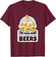 The three must get beer - musketeer beers funny T-Shirt - T-Shirt | Maroon
