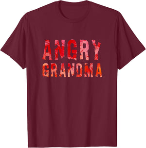 Angry Grandma T-Shirt - T-Shirt | Maroon