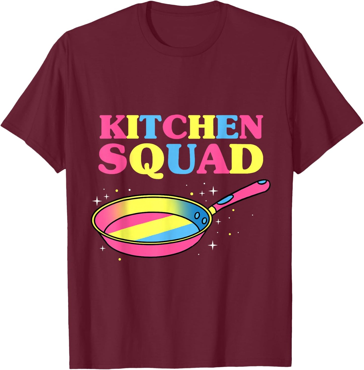 Kitchen Squad Pan Pride T-Shirt - T-Shirt | Maroon