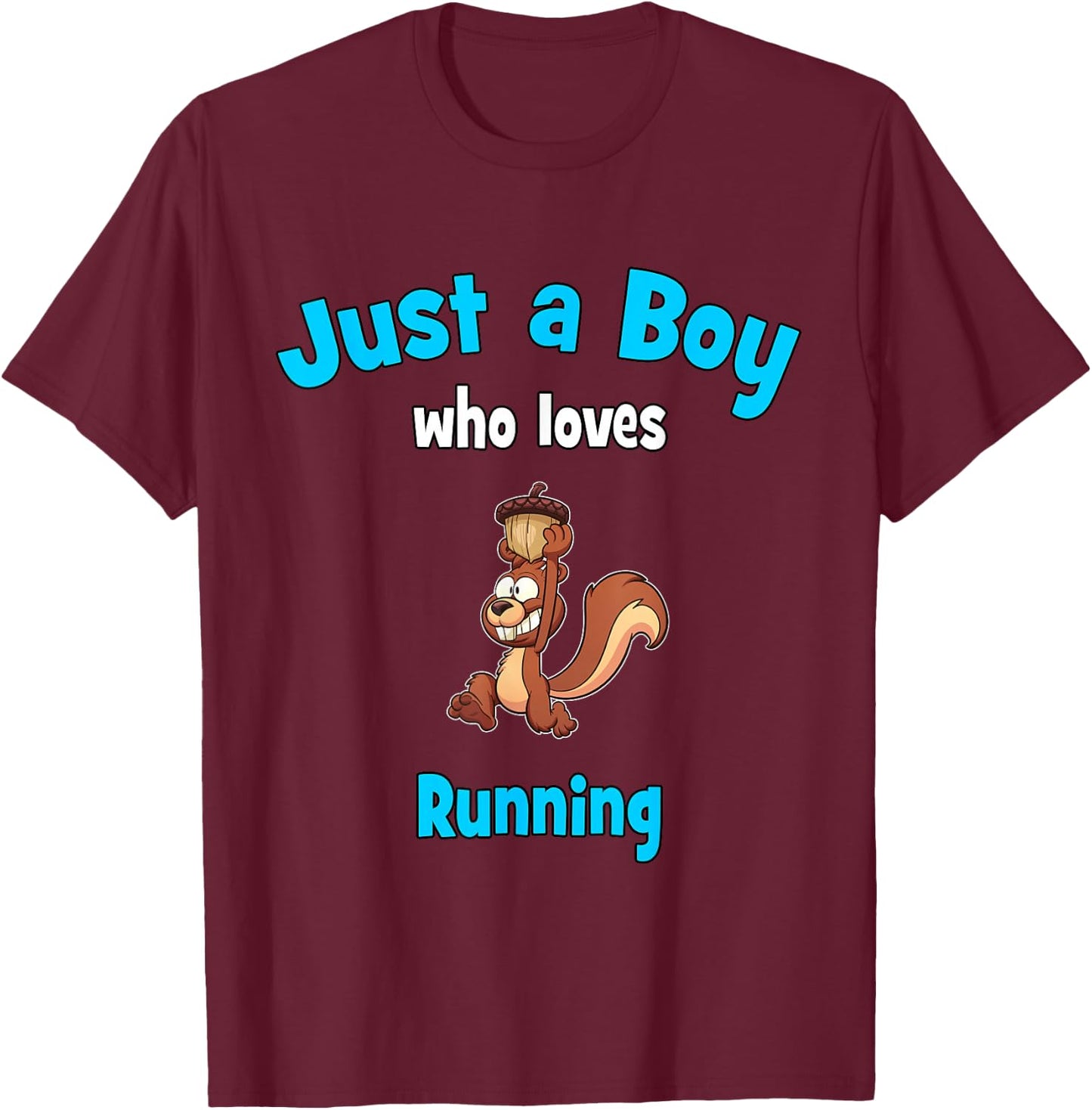 Running for Boys | Kids Running T-Shirt - T-Shirt | Maroon