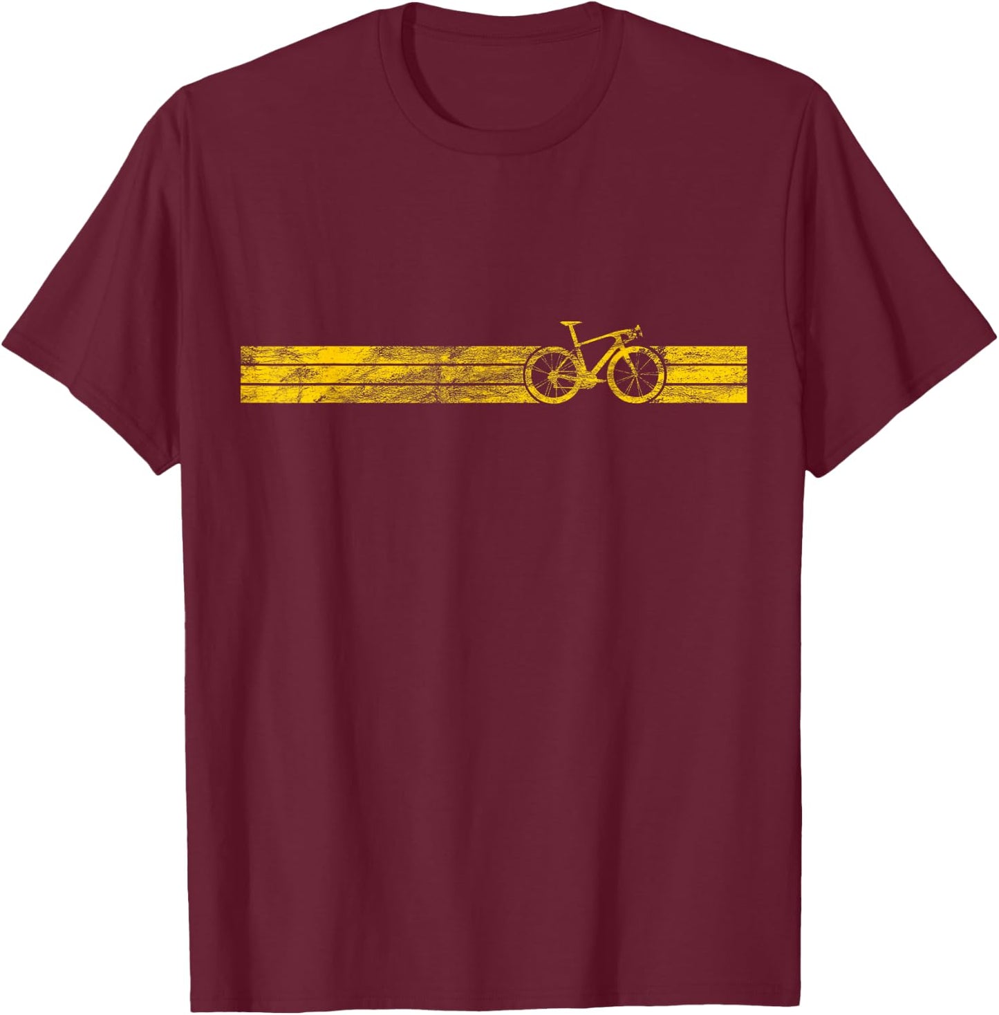 Yellow Winners Funny Racing Gift Cyclist Cycling Bike T-Shirt - T-Shirt | Maroon