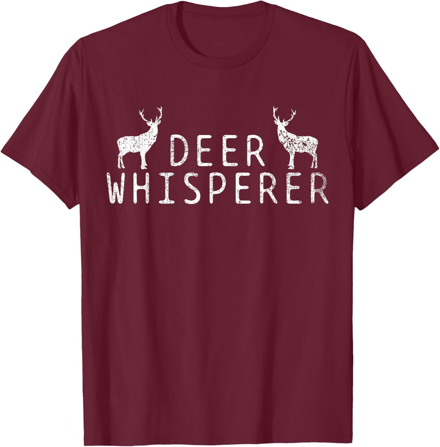 Deer Whisperer T-Shirt - T-Shirt | Maroon