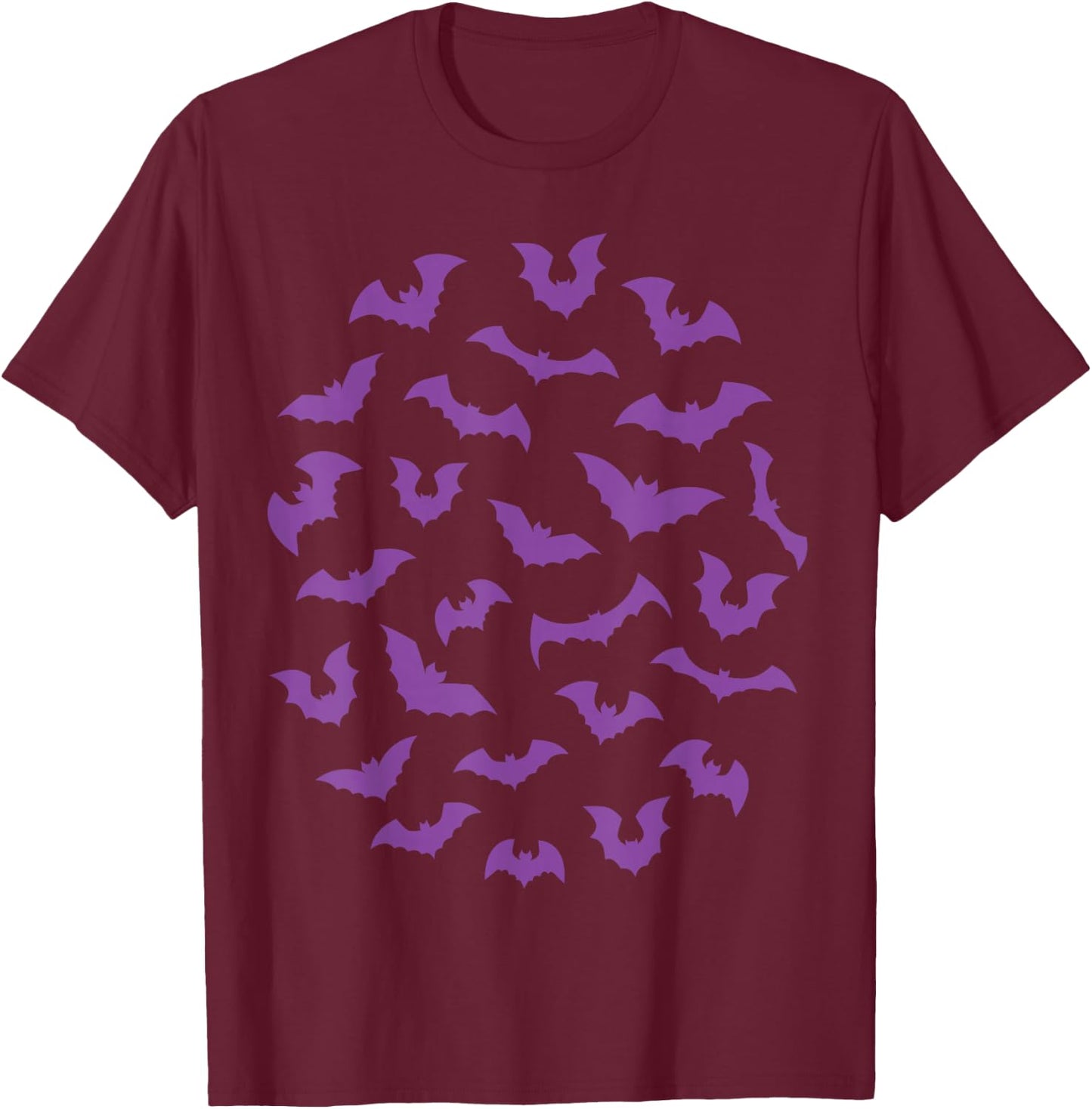 Pastel goth purple spooky bats punk witch T-Shirt - T-Shirt | Maroon