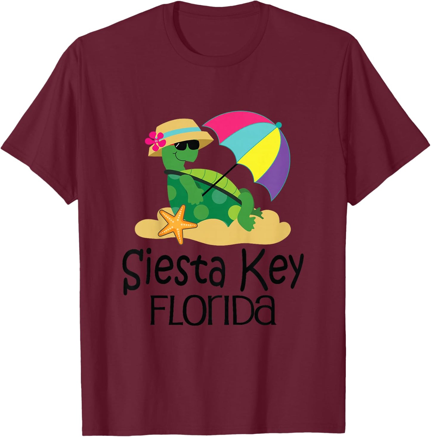 Kids Siesta Key Florida T-Shirt - T-Shirt | Maroon