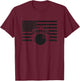American Flag Bowling Apparel - Bowling T-Shirt - T-Shirt | Maroon
