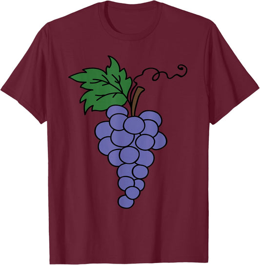 Funny Grape Matching Group Halloween Costume T-Shirt - T-Shirt | Maroon
