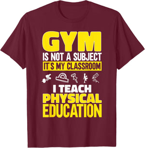 PE Teacher I Teach Physical Education Teacher Women T-Shirt - T-Shirt | Maroon