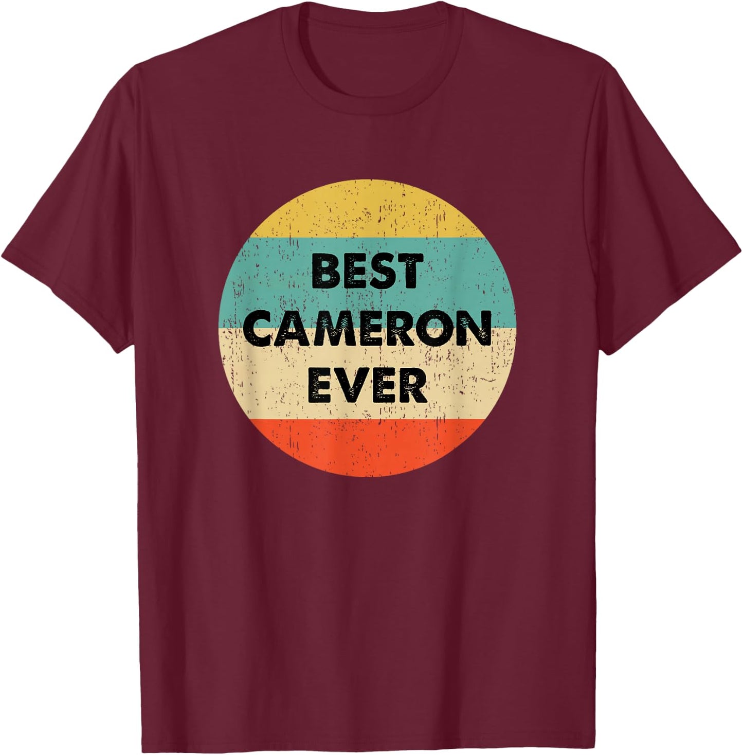 Cameron Name T-Shirt - T-Shirt | Maroon