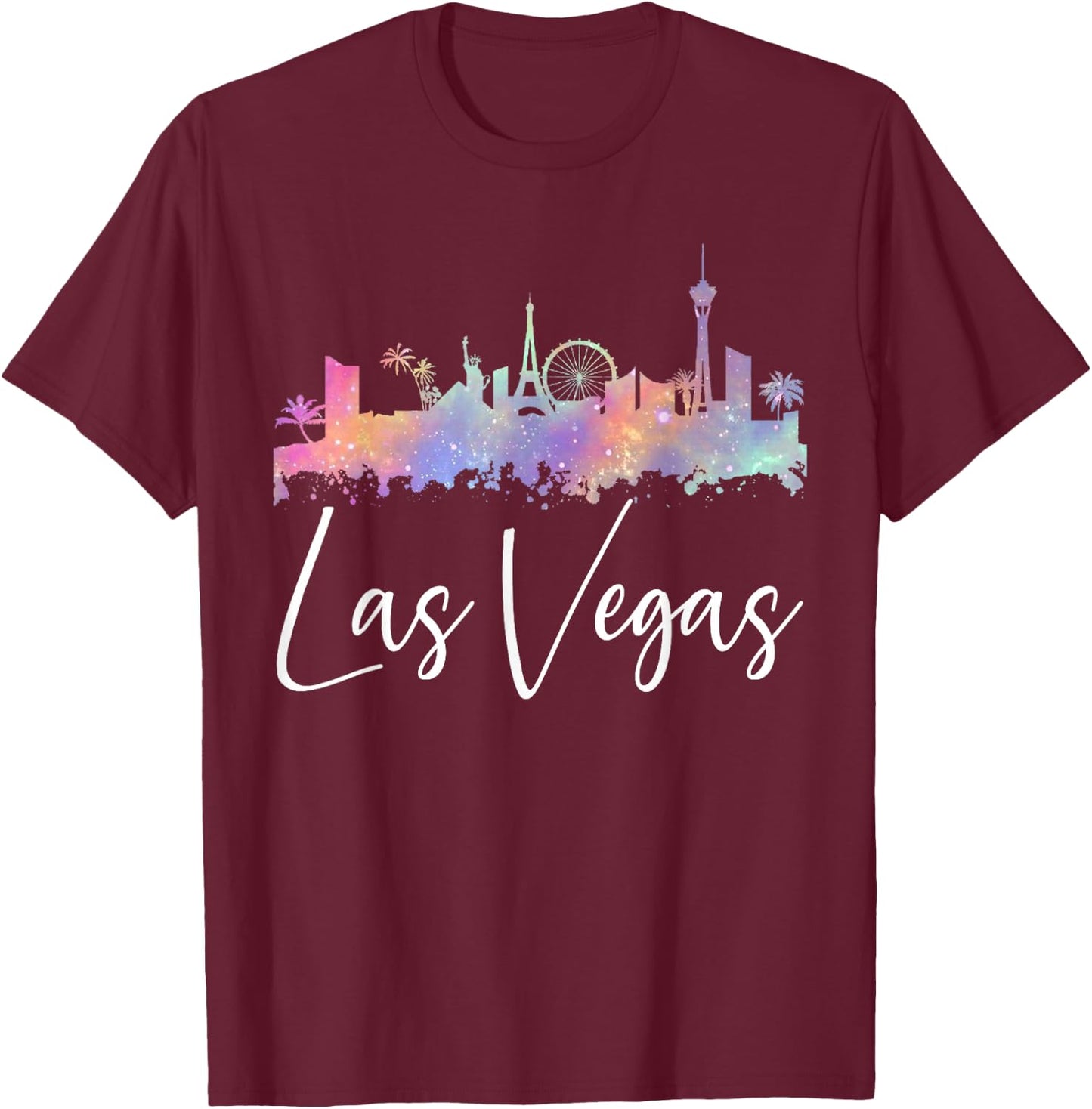 New LAS Vegas Love Baby for Holidays in Vegas Small T-Shirt - T-Shirt | Maroon