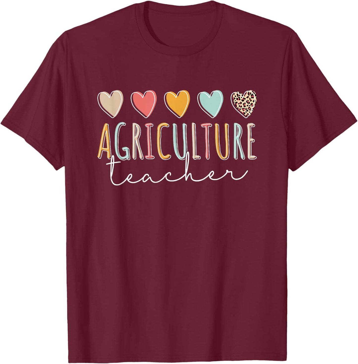 AG Teacher Future Farmer Agriculture Teacher T-Shirt - T-Shirt | Maroon