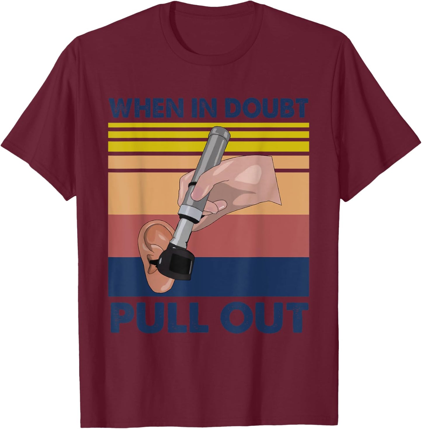 Audiologist Ear Doctors Audiology ENT ORL Gift Apparel T-Shirt - T-Shirt | Maroon