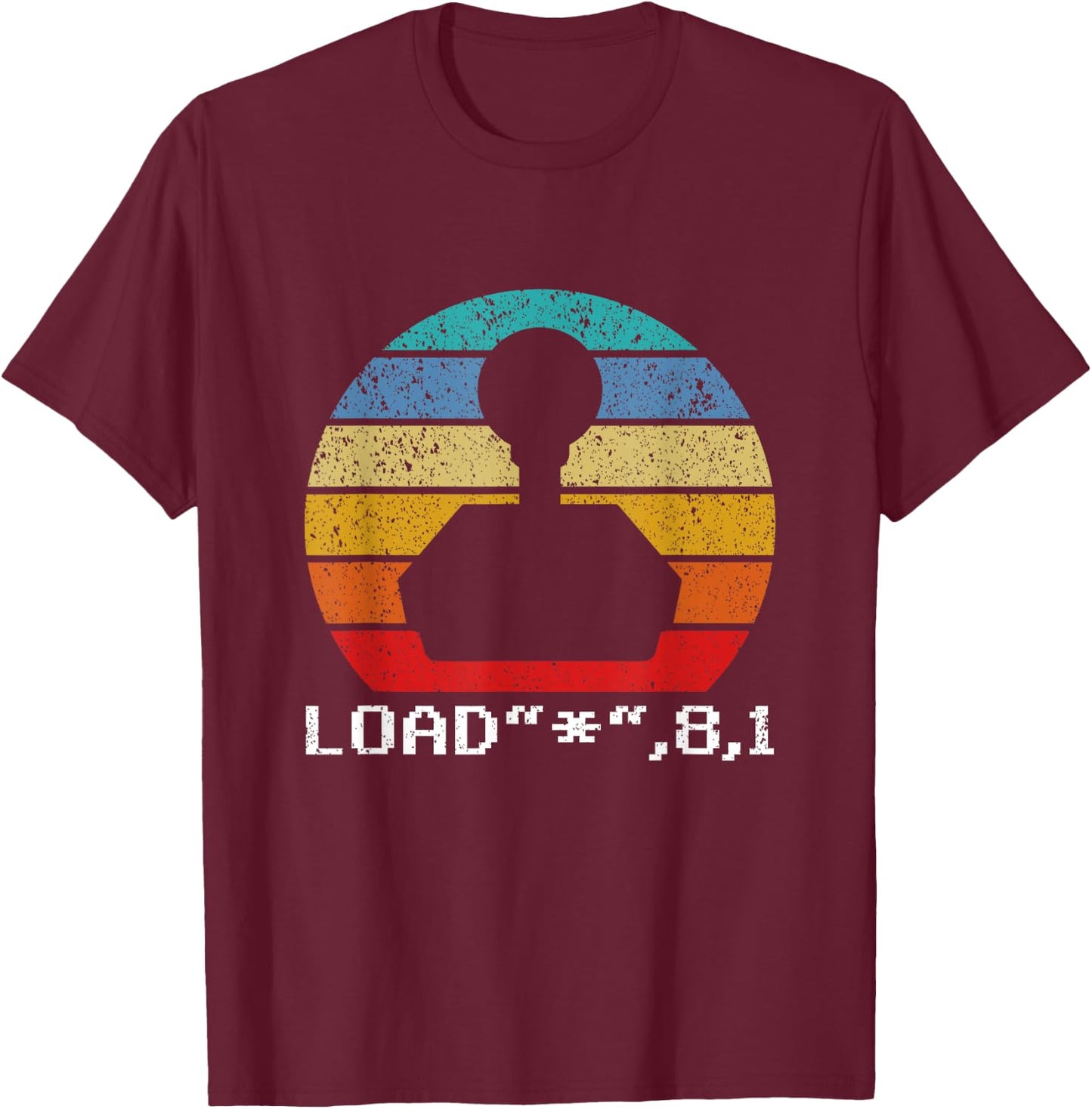 LOAD C64 Retro Gamer T-Shirt - T-Shirt | Maroon
