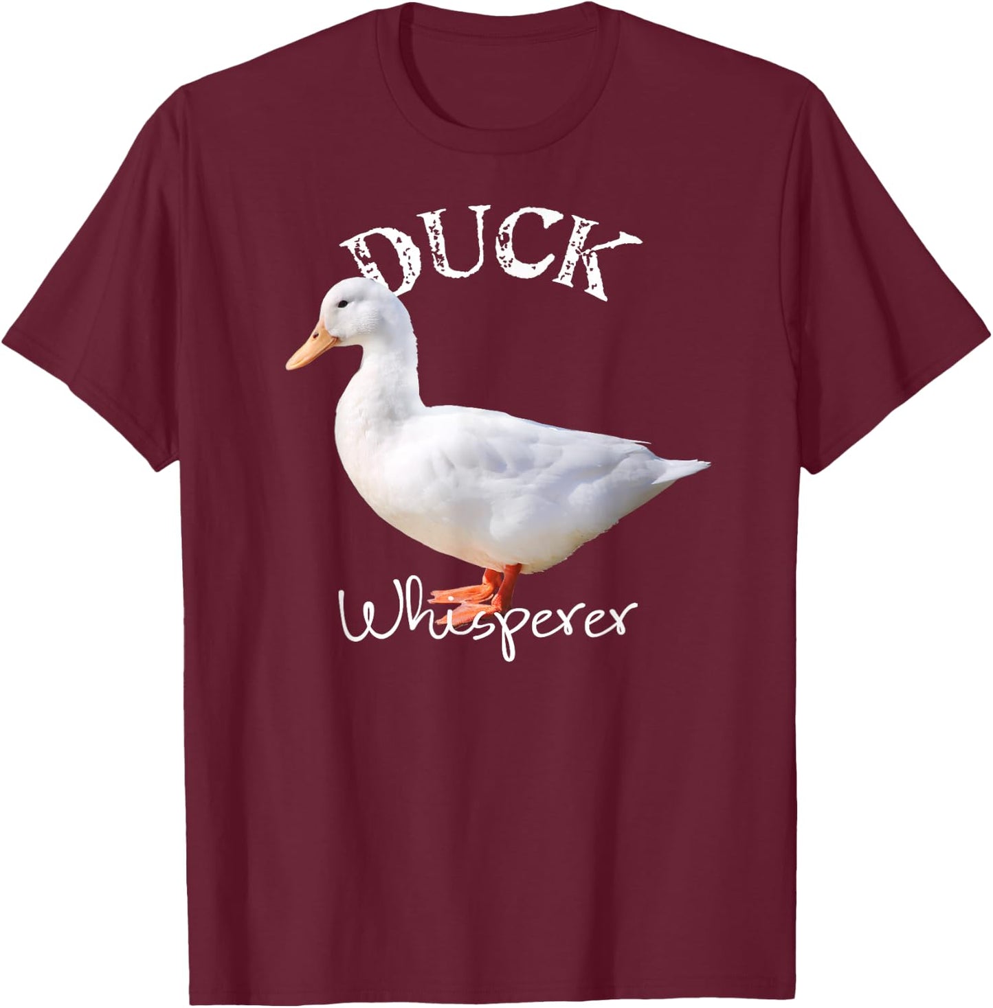 Duck Whisperer Shirt Pekin Duck Shirt I love Ducks T-Shirt - T-Shirt | Maroon
