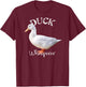 Duck Whisperer Shirt Pekin Duck Shirt I love Ducks T-Shirt - T-Shirt | Maroon