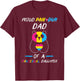 Proud Pan Duh Dad of a Pansexual Daughter Panda LGBT LGBTQ T-Shirt - T-Shirt | Maroon