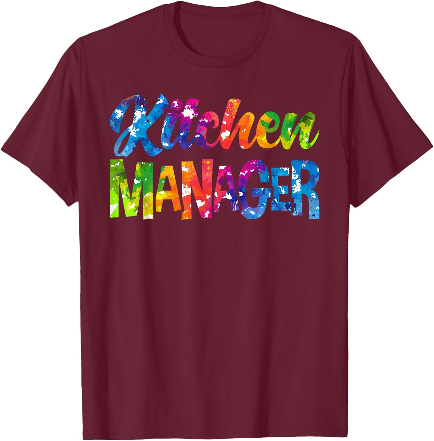 School Cafeteria Lunch Lady Kitchen Manager T-Shirt - T-Shirt | Maroon