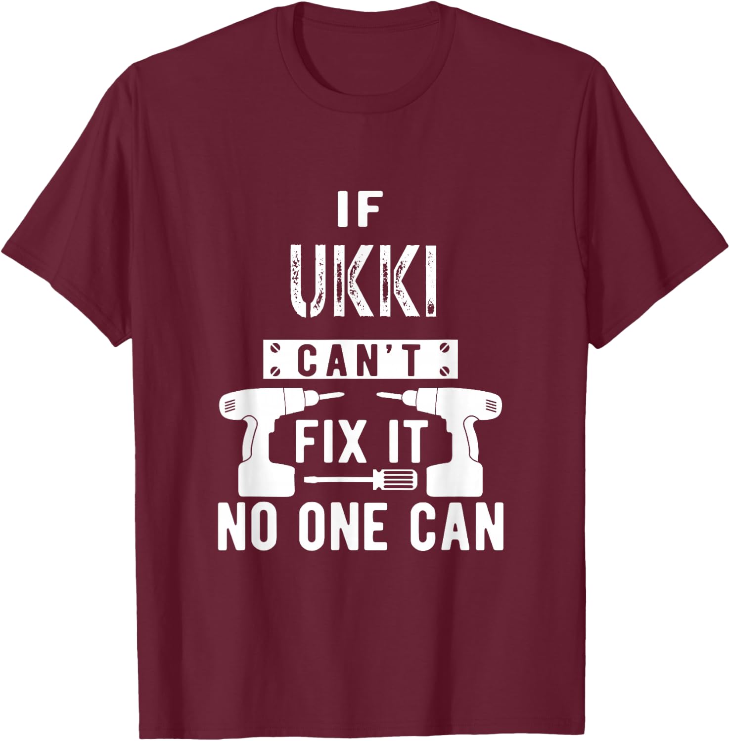 If Ukki Can't Fix It No One Can Finland Finnish Grandpa T-Shirt - T-Shirt | Maroon
