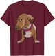 Side Eye Dog Meme Funny Dog Giving Side Eye T-Shirt - T-Shirt | Maroon