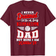 Volleyball Dad Fan Daddy Team Sport Player Father's Day T-Shirt - T-Shirt | Maroon