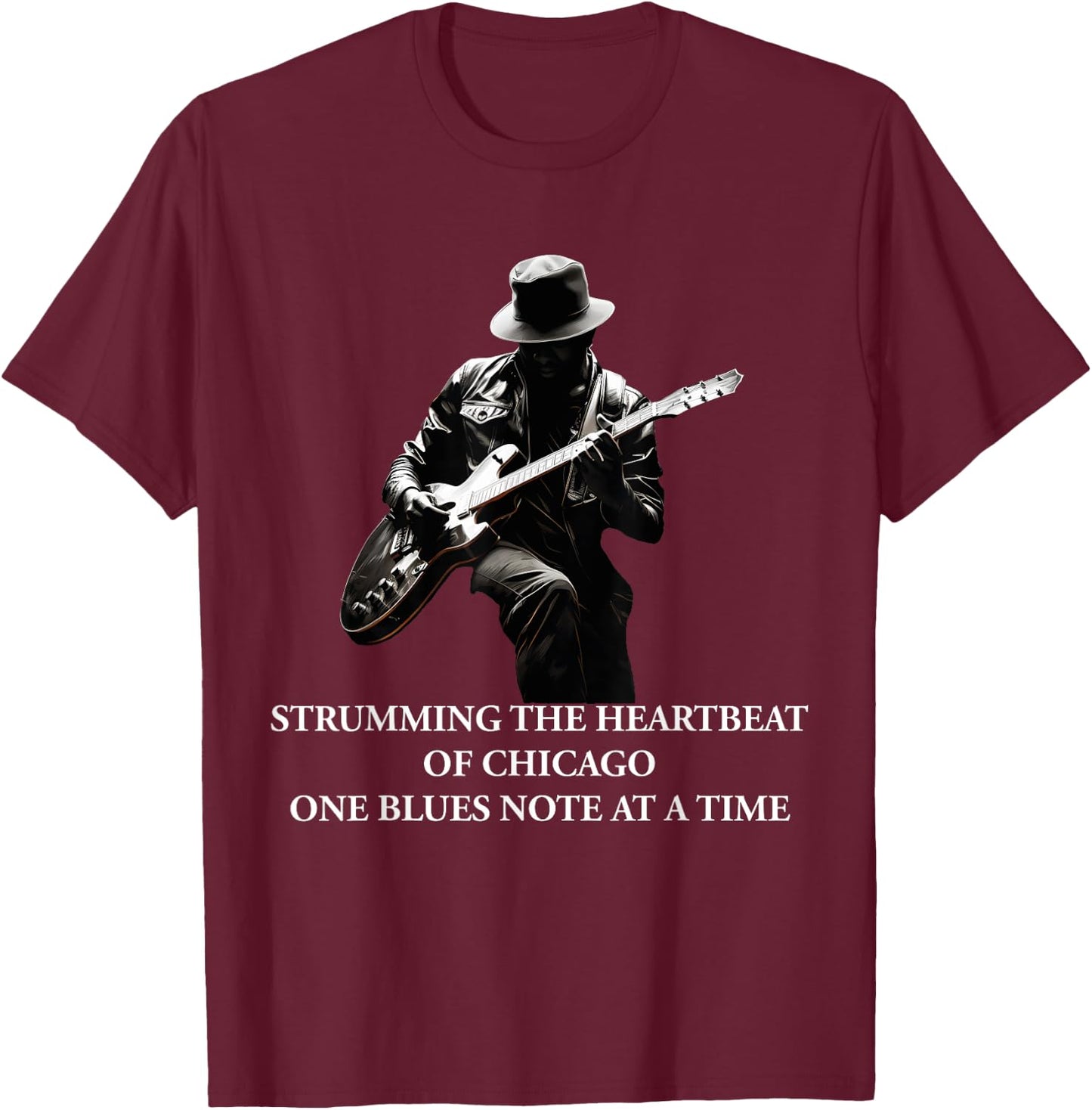 Blues Guitar Musicians Blues Music T-Shirt - T-Shirt | Maroon
