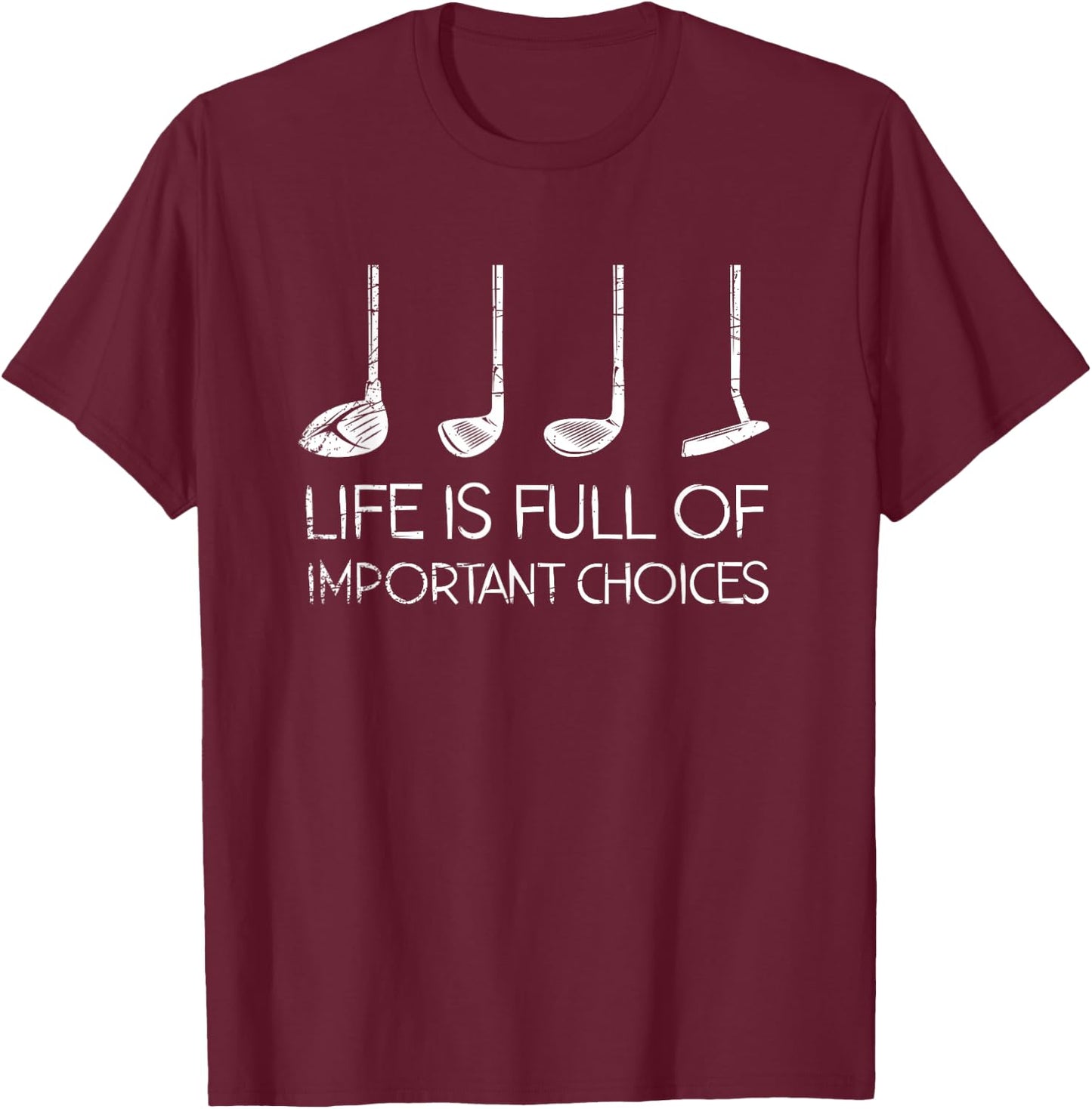 Golfing Men Sports Funny Golfer Fathers Day Gift Golf T-Shirt - T-Shirt | Maroon