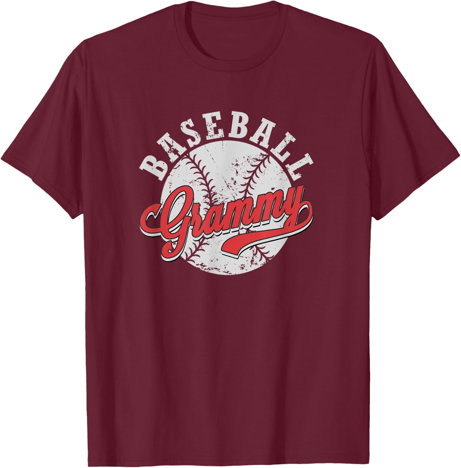 Baseball Grammy T-Shirt - T-Shirt | Maroon