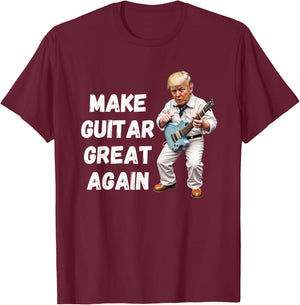 Trump Make Guitar Great Again T-Shirt - T-Shirt | Maroon