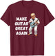Trump Make Guitar Great Again T-Shirt - T-Shirt | Maroon