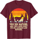 You See Nature Deer Sunset Retro Bow Hunting Hunter Dad T-Shirt - T-Shirt | Maroon