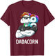 Dadacorn - Father Daughter Unicorns T-Shirt - T-Shirt | Maroon