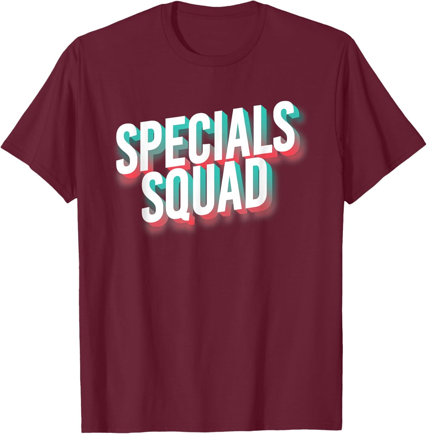 Specials Squad Team Art Music PE Tech Gym Teacher T-Shirt - T-Shirt | Maroon