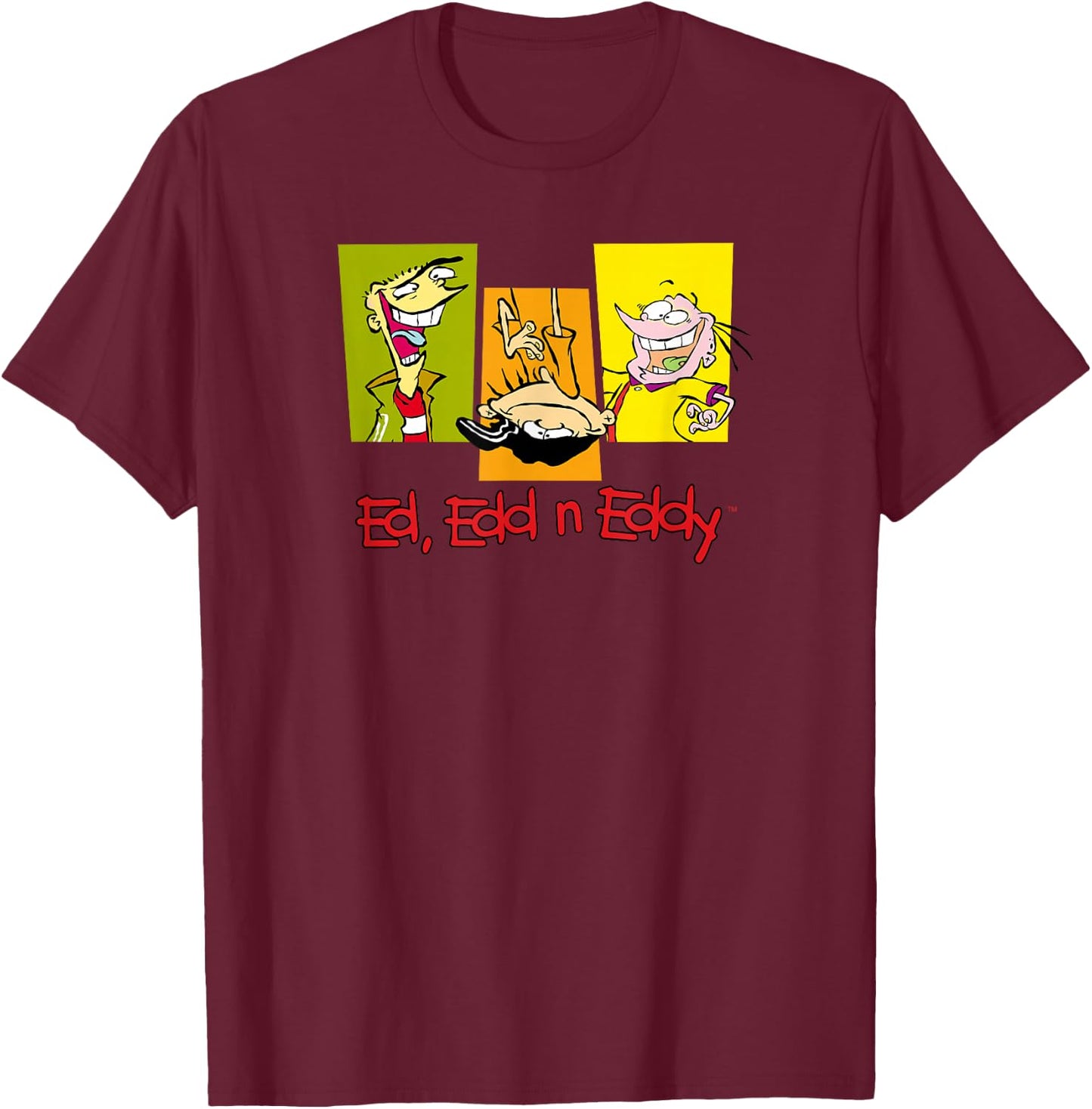 Ed EDD n Eddy Three EDS T-Shirt - T-Shirt | Maroon