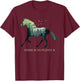 There is No Planet B Earth Day Design natural reserve horse T-Shirt - T-Shirt | Maroon