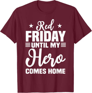 Red Friday Military Shirts Support Our Troops Remember T-Shirt - T-Shirt | Maroon
