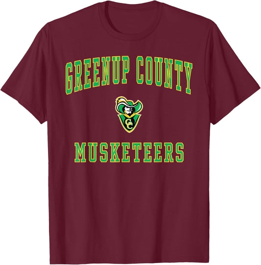 Greenup County High School Musketeers T-Shirt - T-Shirt | Maroon