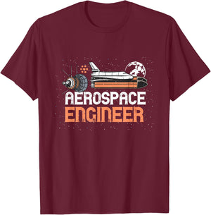 Aerospace Engineer Aeronautical Engineer Space Man T-Shirt - T-Shirt | Maroon