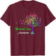 Tree Ribbon Mitochondrial Disease Awareness T-Shirt - T-Shirt | Maroon