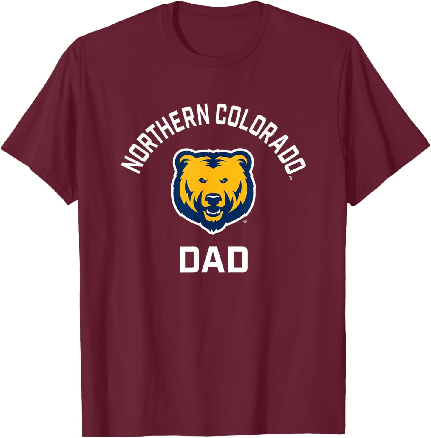 University of Northern Colorado Bears Arched Dad T-Shirt - T-Shirt | Maroon