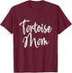 Vintage Tortoises African Spurred Tortoise Mom Turtle Gifts T-Shirt - T-Shirt | Maroon