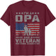 I'm a Opa and a Veteran nothing scares me Funny Dad Gifts T-Shirt - T-Shirt | Maroon