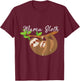 Mama Sloth Wildlife Animal Zoo Keeper Pet Mom T-Shirt - T-Shirt | Maroon