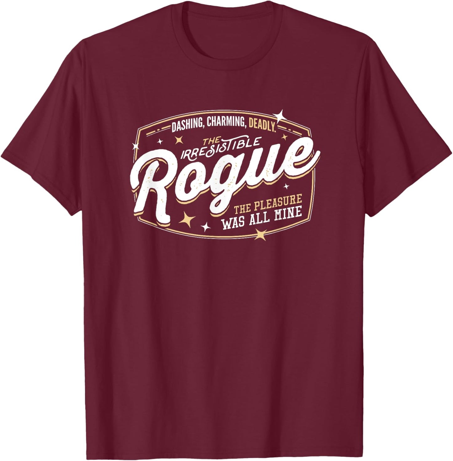 Rogue Class Fantasy RPG Gaming T-Shirt - T-Shirt | Maroon