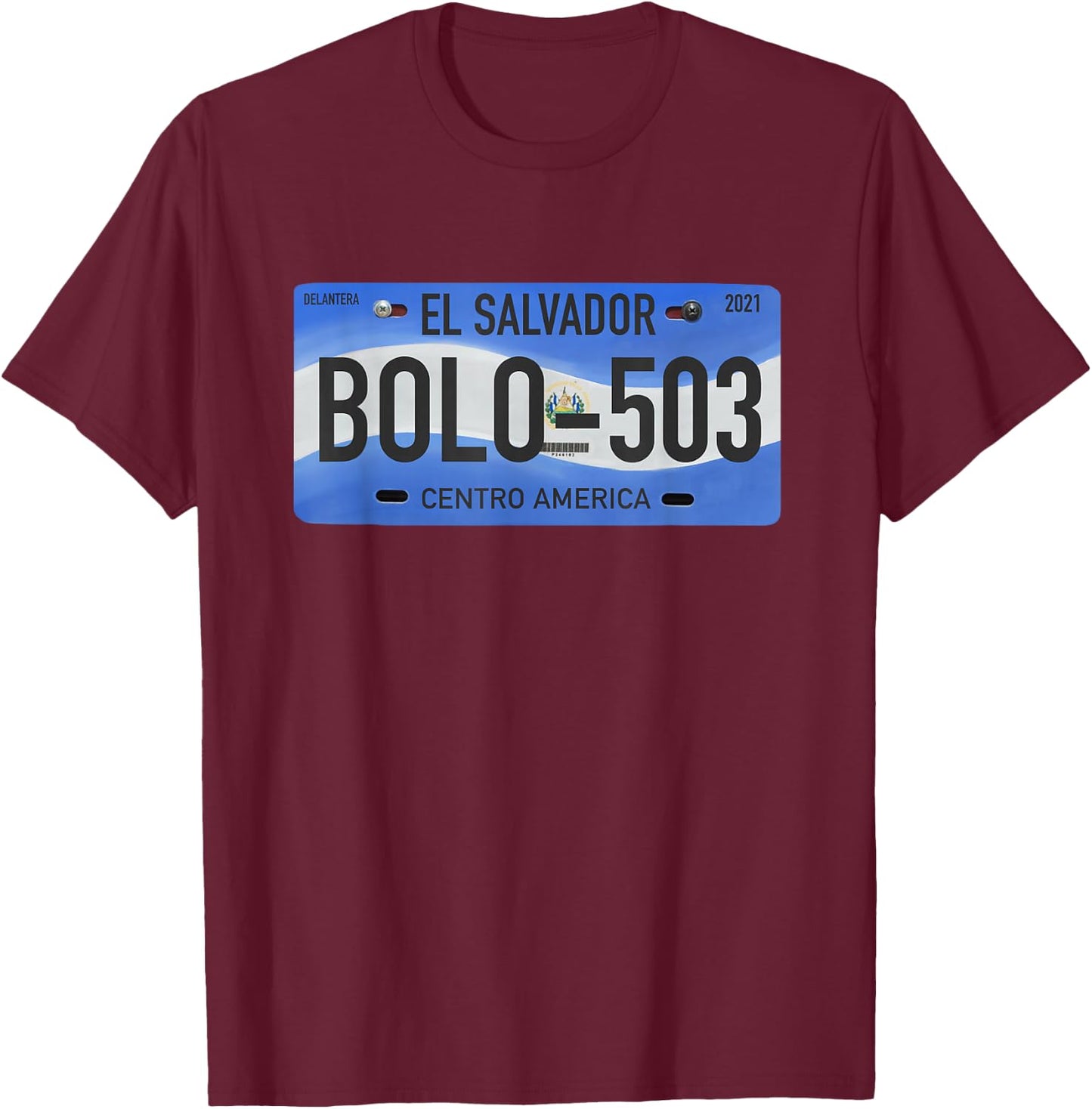 El Salvador Pupusas Typical Phrases T-Shirt - T-Shirt | Maroon