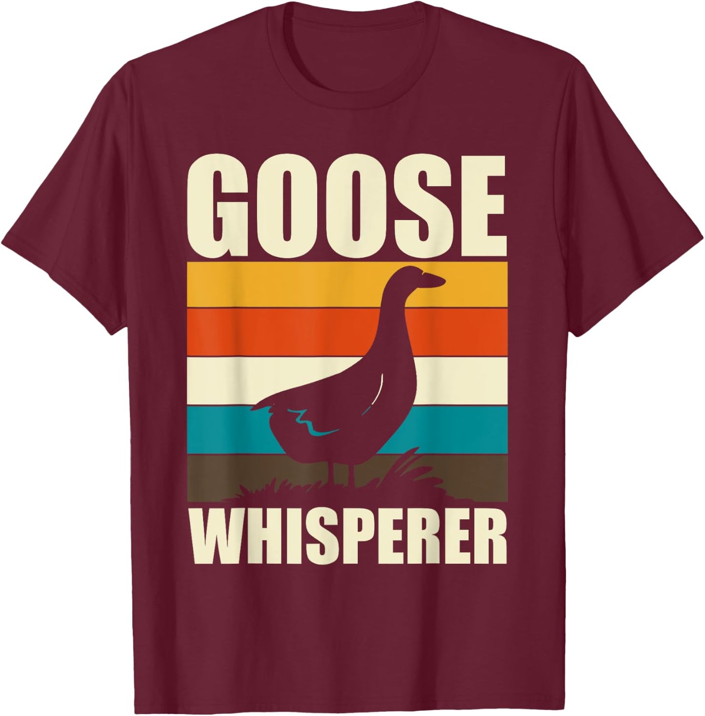 Goose Whisperer Goose T-Shirt - T-Shirt | Maroon